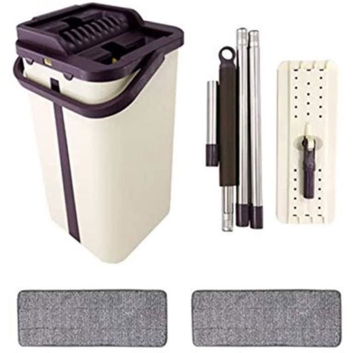 Balai Twist Ultra Absorbante - 360 Microfibre Serpillière Télescopique De Sol, Lavette Facile À Essorer pour Maison Salon Carrelage Parquet Sols Durs