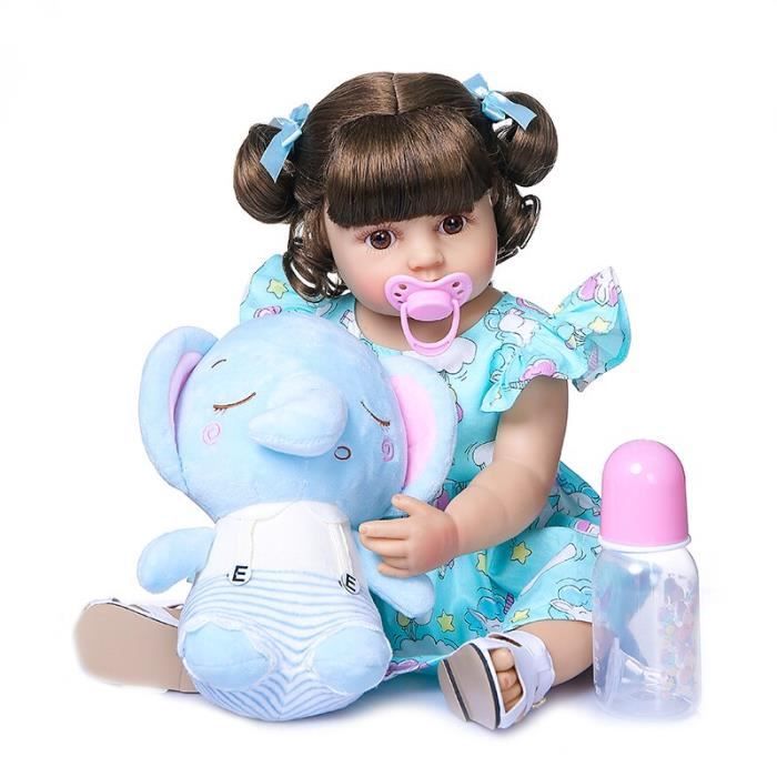 55cm Reborn Bebe Enfant En Bas Age Fille Tres Doux Corps Complet Silicone Poupee Jouet De Bain Achat Vente Poupee Cdiscount