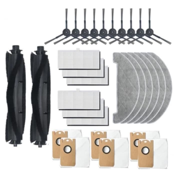 Lot De 17 Pièces De Rechange Pour Robot Aspirateur Airrobo GT21/T25+/T30+ - Brosses, Filtres, Sacs, Lingettes