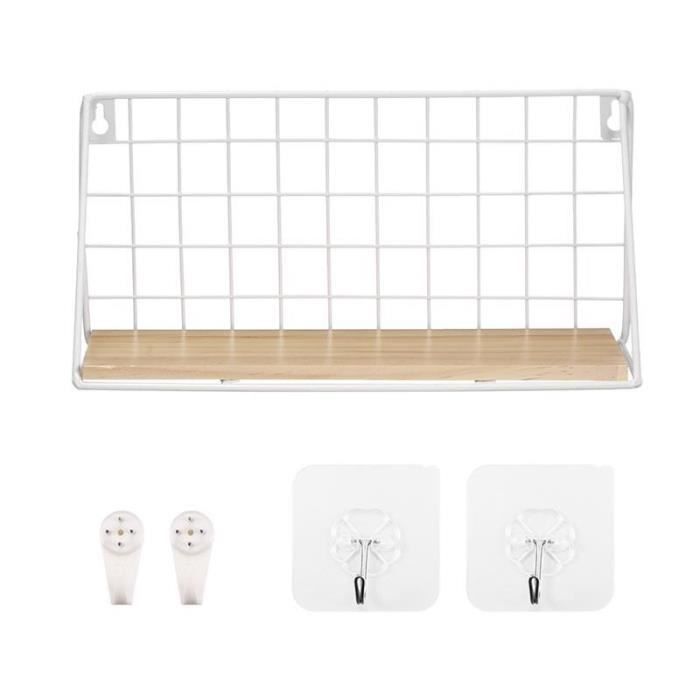 Lot De 4 Panneaux Muraux PVC à Lattes 40x31cm - 10 Crochets Inclus, Rangement Garage/magasin