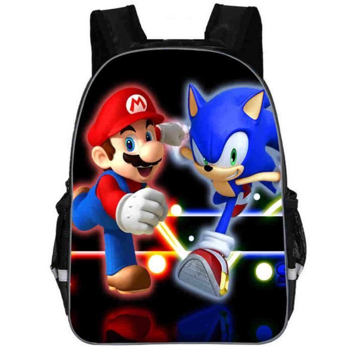 Sac à dos 11 pouces Sac À Dos Mario Bros Pour Enfants De La Maternelle, Pour Filles Et Garçons