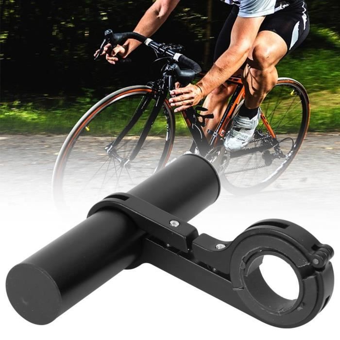 Fdit Accessoire vélo Vélo Guidon Extension Support Multifonction 10 cm Extender Vélo Lumière lampe de Poche Support Clip