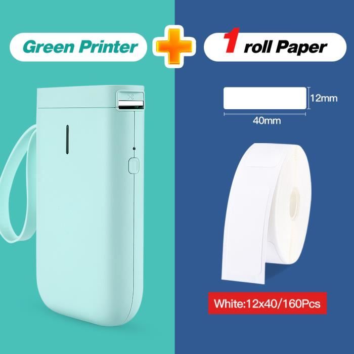 Imprimante D'Étiquettes Thermique Sans Fil Niimbot B1 - Vert - Résolution 300x600 DPI - Pour Maison Et Bureau