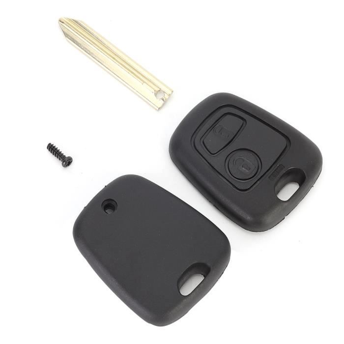 Qii lu Étui pour clé à distance, accessoire de couverture d'ABS de bouton de cas de Fob de clé de voiture pour C1 C2 C3 C4 Xsara