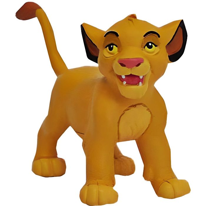 figurine simba bébé - le roi lion disney - 7 cm - bully