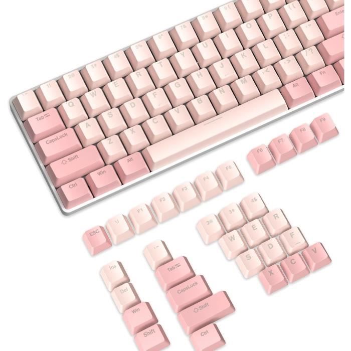 Keycaps En Plastique Avec Caractères Thaïlandais - Compatible Switches MX, Pour Clavier Mécanique 61 à 108 Touches