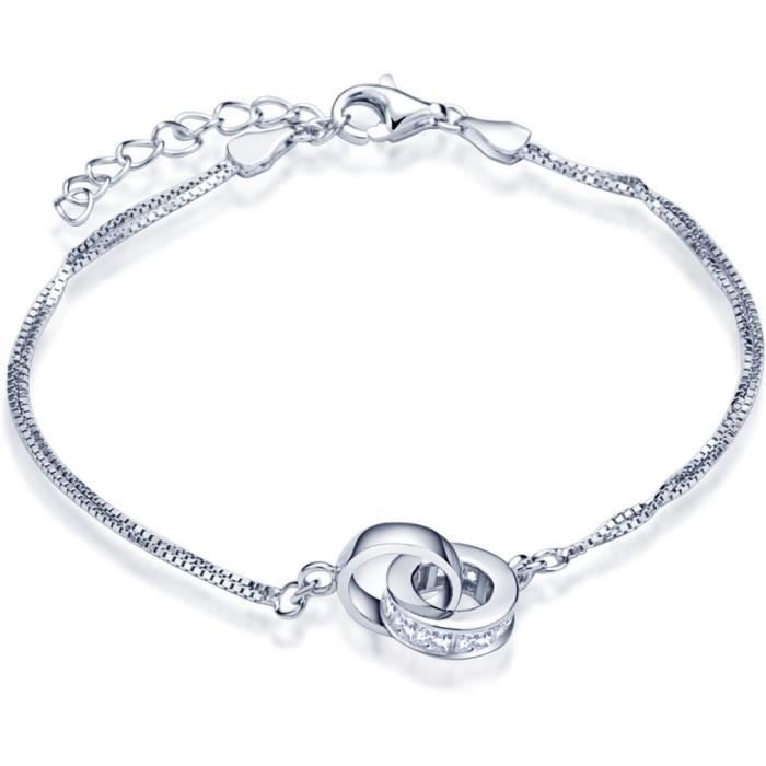 Bracelet En Argent 925 Avec Breloques - Style Vintage - Poids 47.9g - Occasion