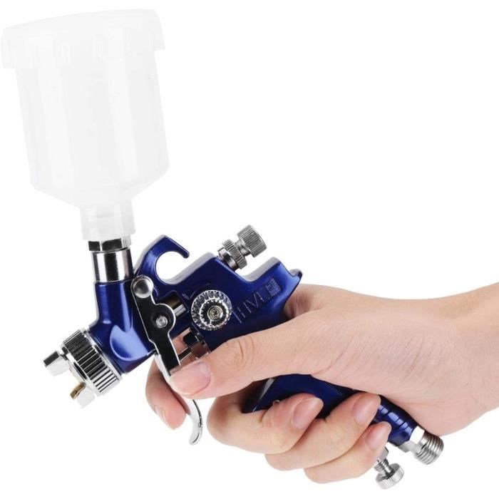 Pistolet À Peinture Hvlp Pneumatique 100ml Buse 0.8mm Triple Réglage | Leroy Merlin
