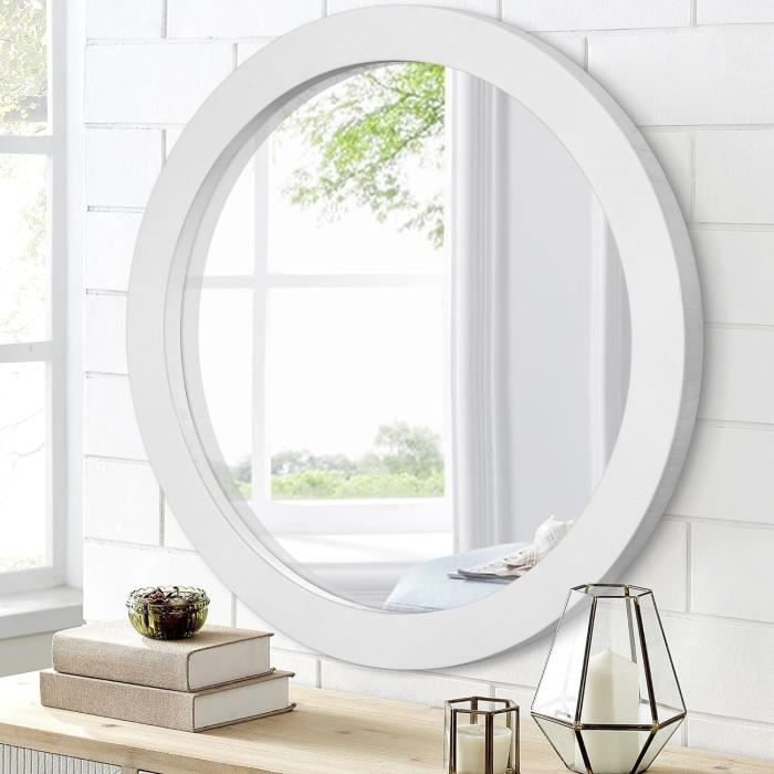 Miroir mural rond dia. 70 cm cadre métal doré | Leroy Merlin