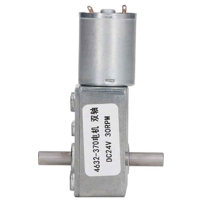 Moteur à Engrenages DC 24V JGA25-370 - 100 RPM, Diamètre 25 Mm, Arbre Central - Pour Appareils électroniques, Jouets, Serrures