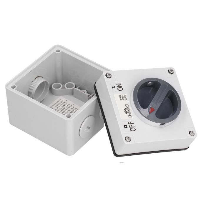 Interrupteur 2 Positions 20A Interrupteur Rotatif étanche IP66