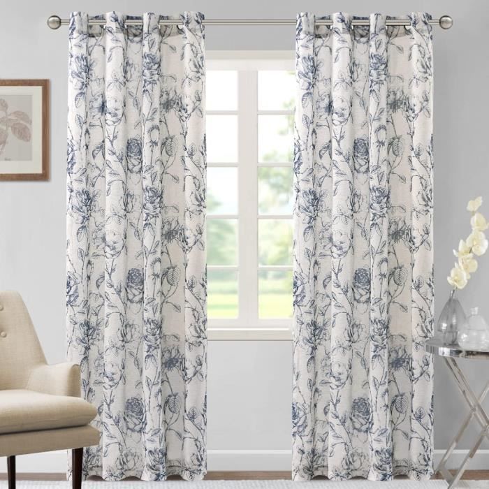 Rideau D'extérieur Imperméable Motif Papillon - 132x160 Cm - Pour Terrasse, Balcon, Jardin