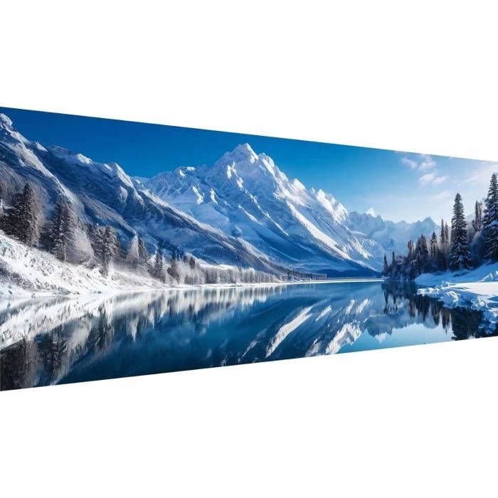 Bricolage 5D Diamond Painting Kit, Diamant Complet Wapiti Animal Au Coucher Du Soleil Peinture