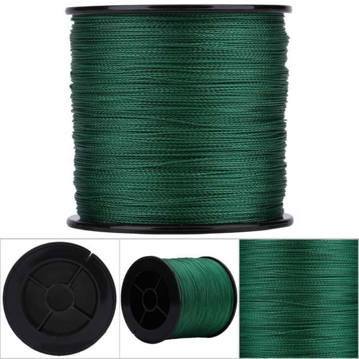 Ligne De Pêche 300M 100LB - Fil PE Tressé Vert Haute Résistance 0.55mm | Pêche Sportive