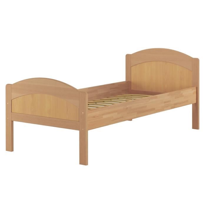 Lit simple en hêtre classique lit senior 90x200 cm accessoires en option V-60.75-09 Lit simple en hêtre classique lit senior 90x200 cm accessoires en option V-60.75-09