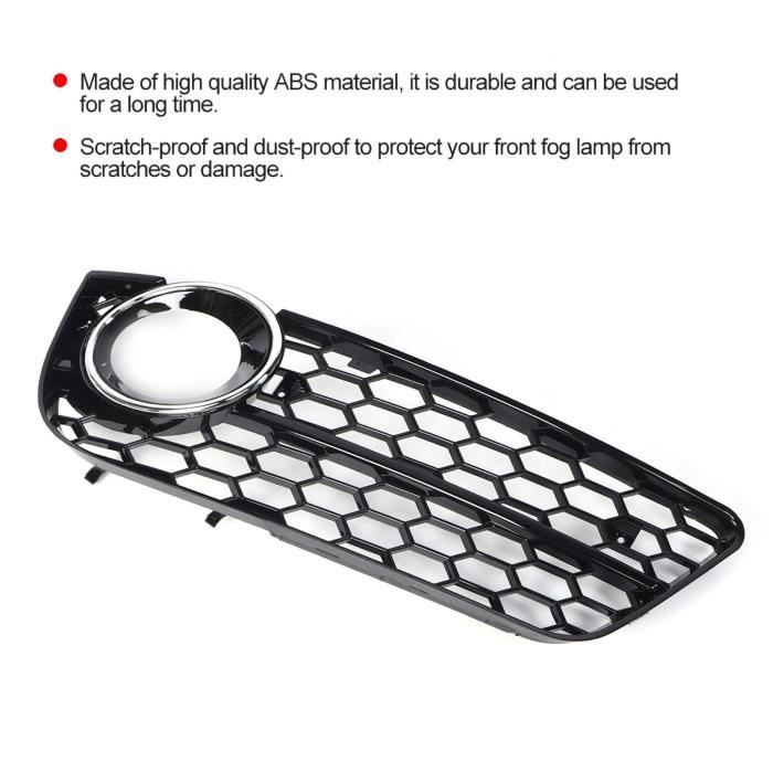 Grilles De Pare-chocs Avant Pour Audi A4 B9 (2016-18) - Look RS4, Tuning, Sans ACC - Noir