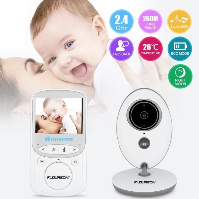 Babyphone Numérique Sincro Jané Baby Guard 4,3" - Caméra Nuit/Jour, Audio Bidirectionnel, 150 M