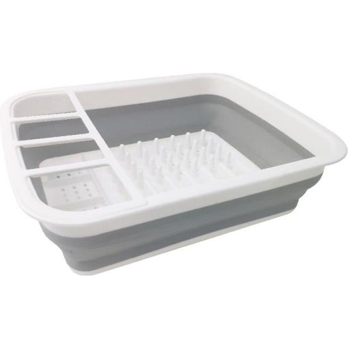 Vaisselle Porte-Couverts Pliant Camping Plastique Silicone egoutoire vaisselle cuisine pliable évier Cuisine NAUDILIFE Égouttoir Pliable