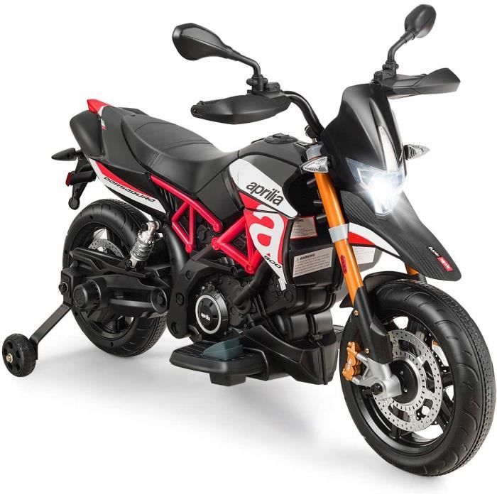GOPLUS Moto Électrique Enfant - Batterie 12V - 2 Roues Auxiliaires - Rouge  - Cdiscount Jeux - Jouets