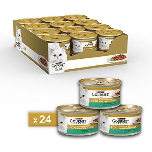 Pâtée pour Chat - GOURMET - Dadini en Sauce - Lapin - Carottes - Lot de 24 x 85g Pâtée pour Chat - GOURMET - Dadini en Sauce - Lapin - Carottes - Lot de 24 x 85g