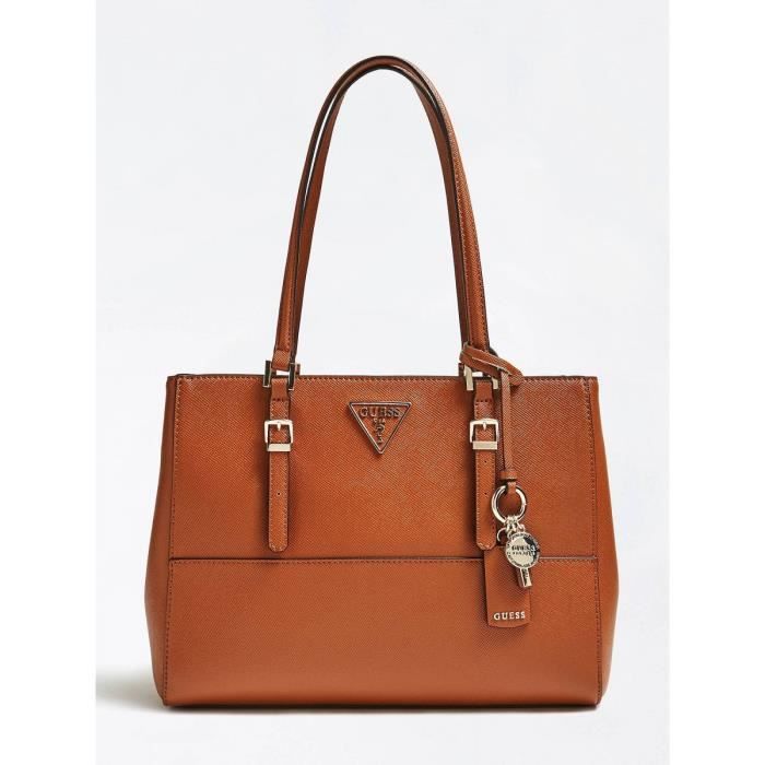 Sac Guess Arlena KG933306 - Simili Cuir - Cognac/Marron - Neuf