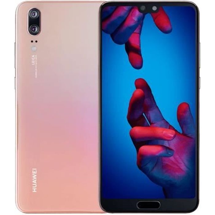 Smartphone Huawei P20 - Double SIM - 4G LTE - 128 Go - Rose - 5.8 - Android 8.1 Oreo