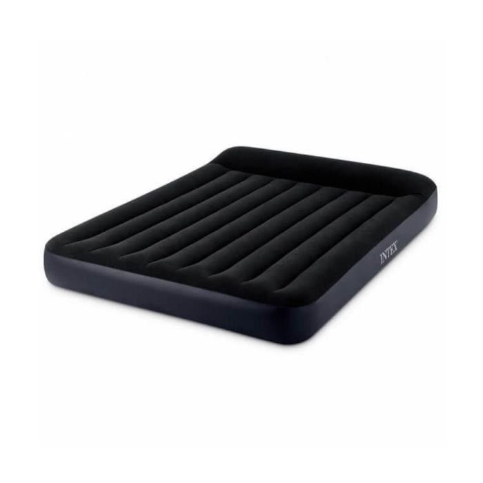 Matelas dair - Intex - Pillow Rest - 191x137x25 cm - PVC - Bleu foncé Matelas dair - Intex - Pillow Rest - 191x137x25 cm - PVC - Bleu foncé