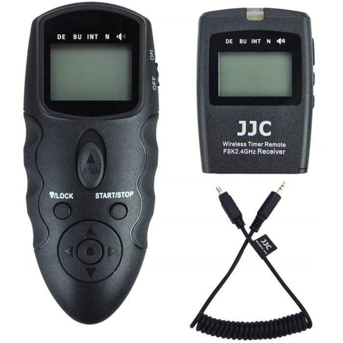 Déclencheur Télécommande Sans Fil 2.4GHz RGBS Pour Canon EOS – Minuterie Intervalle, Bulb, Time-Lapse, Compatible 70D 60D 7D 6D 5D Mark II/III + Câble 2.5mm
