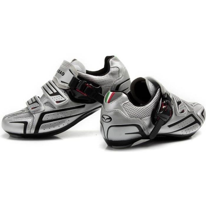 Chaussure Cyclisme Route pour Shimano SPD vélo Verrouiller Thread Gris Noir Cdiscount Sport