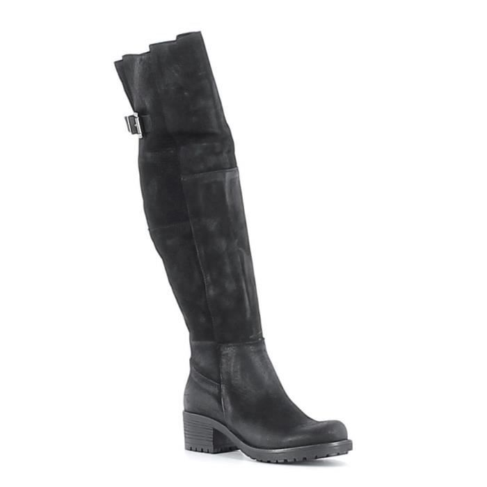 cuissarde nubuck noir