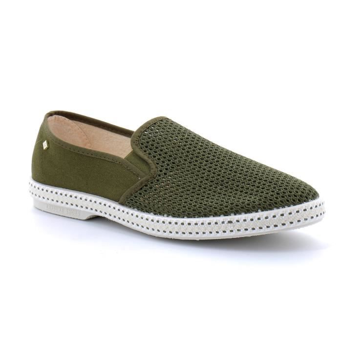 RIVIERAS Espadrille - CLASSIQUE TOILE & FILET - Kaki - Adulte - Homme