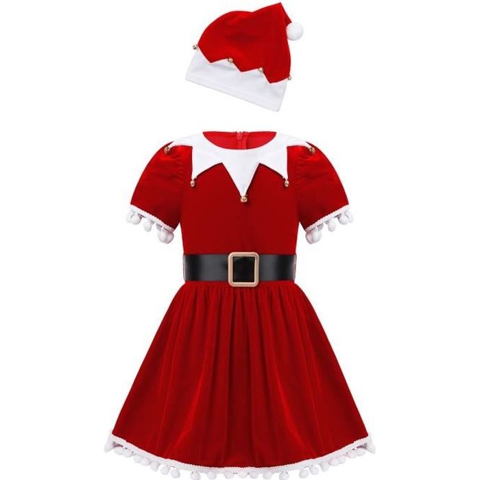 Robe de Noël petite fille - Ensemble de Noël bébé fille avec