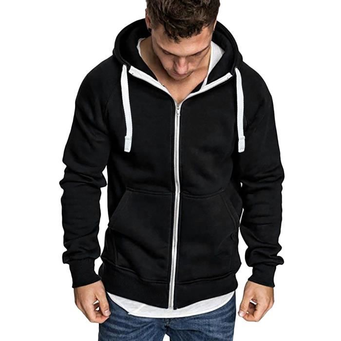 Capuche Gilet A Fermeture Eclair Homme Gilet Pour Homme Pull à