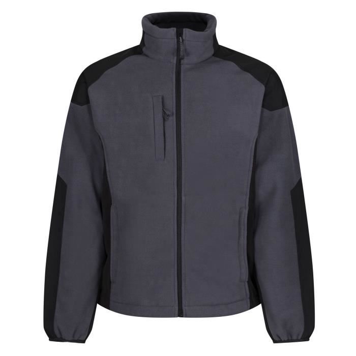 Veste polaire homme Regatta B Col zippé Coupevent Poches zippées Anthracite