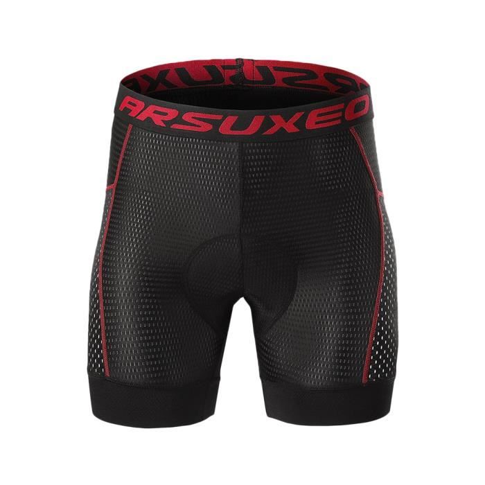 Cuissard Cyclisme Femme - VTT - Gel Rembourré Respirant - Séchage Rapide - Noir - Sport