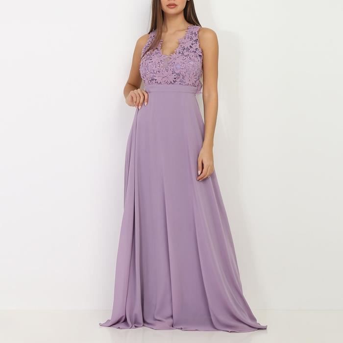 Robe cheap longue parme
