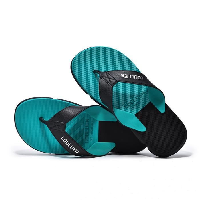 Tongs Homme MGGMOKAY - Semelle EVA Amortie - Antidérapante - Pour Plage, Piscine, Sport - Confort Optimal