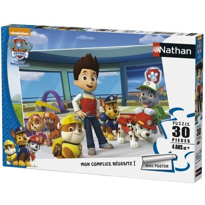 Puzzle La PatPatrouille 30 pièces - Nathan - Pour Enfant dès 4 ans