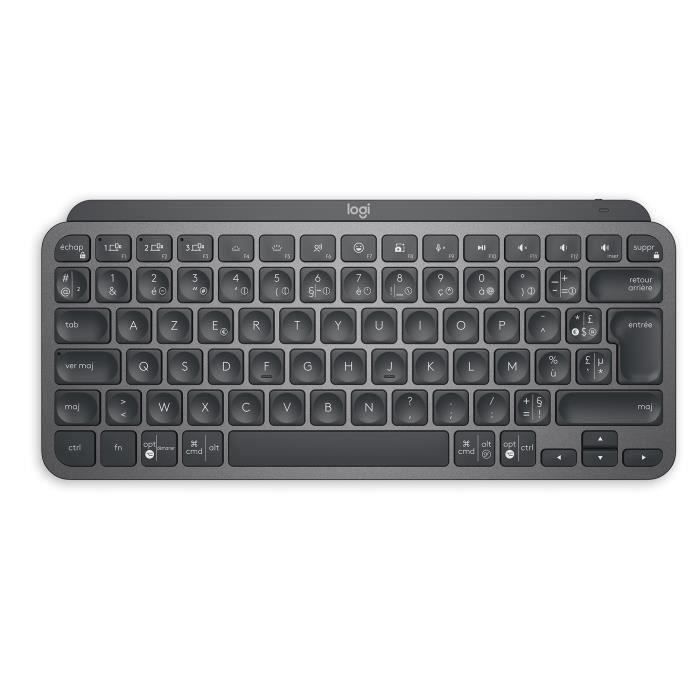 Clavier - Sans Fil - Logitech - Mx Keys Mini - Azerty - Rétroéclairé - Noir