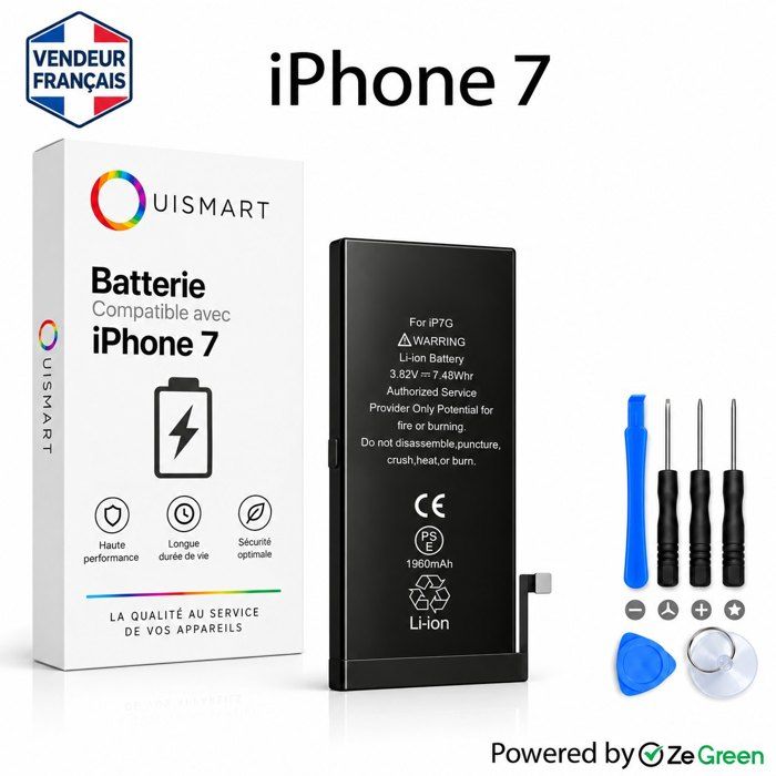 Batterie Compatible IPhone 14 Pro 3200 MAh Neuve + Kit Tournevis Complet
