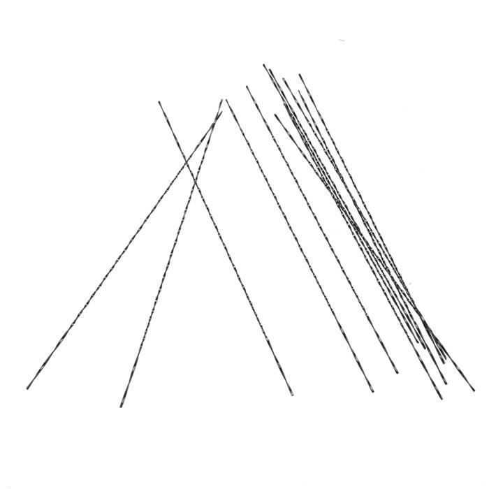 12 Lames Scie Chantourner VooGenzek #4 - Dents Spirale, Acier Carbone, Pour Bois/Métal/Art, 130 Mm