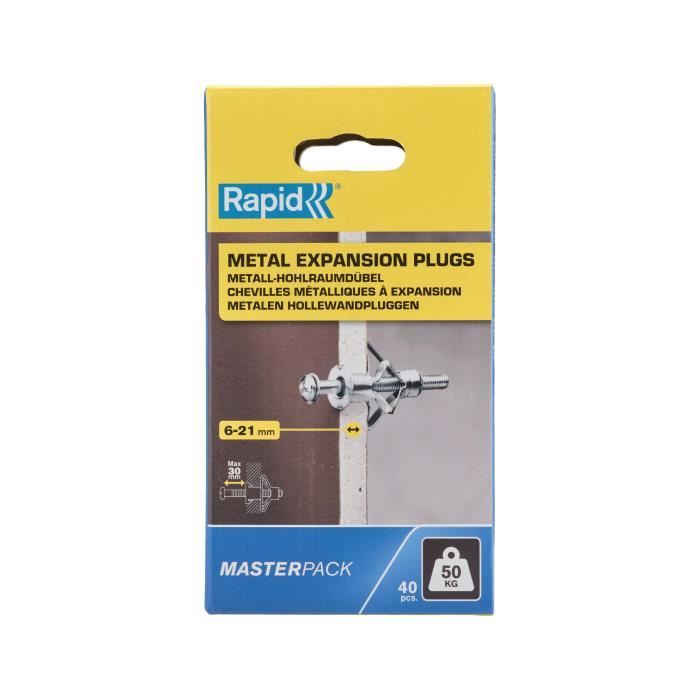 Pince pour Chevilles à expansion vis RAPID XP20 M4 M5 M6 Boîte