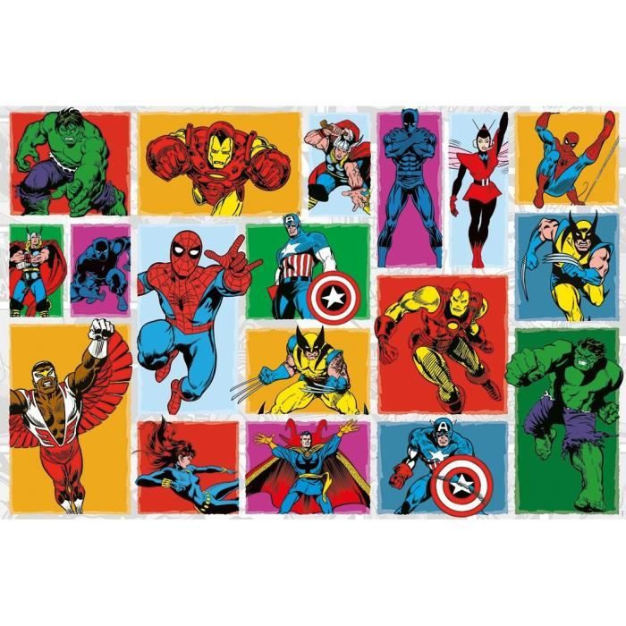 Puzzle 3000 pièces : Retro Marvel Ravensburger Nathan - vue 2