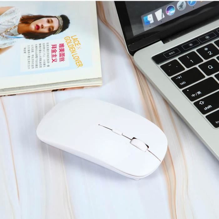 Souris Sans Fil Silencieuse Petite Ultra-Mince USB 2.4G