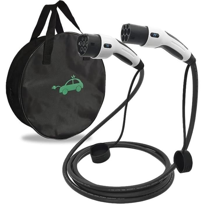 Câble Charge Type 2 HiEVcar 22KW 32A - Triphasé 5m - Voiture Électrique