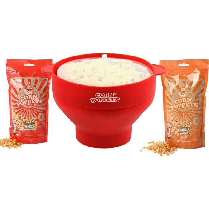 FHE-Popcorn Popcorn Micro-ondes Popcorn en Silicone pour Micro-ondes