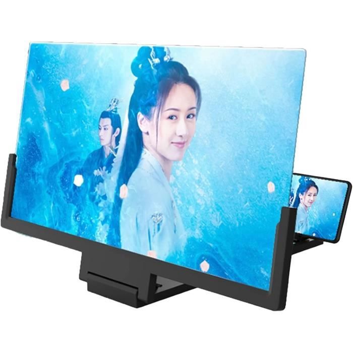 Loupe D'écran Smartphone 20 Pouces - Agrandisseur 3x-5x, Effet 3D - Pour Films Et Vidéos - Compatible Tous Téléphones
