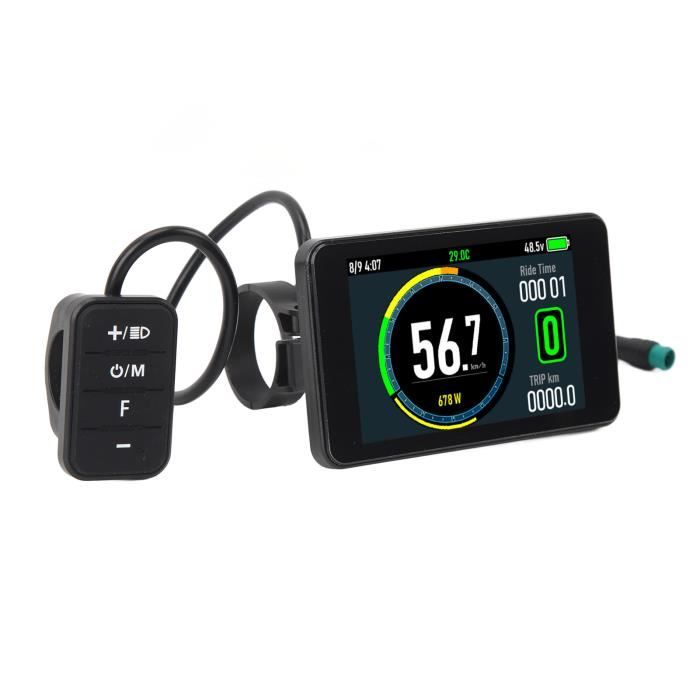 Compteur Vélo électrique LCD 4 Couleurs Avec NFC - 24V à 72V