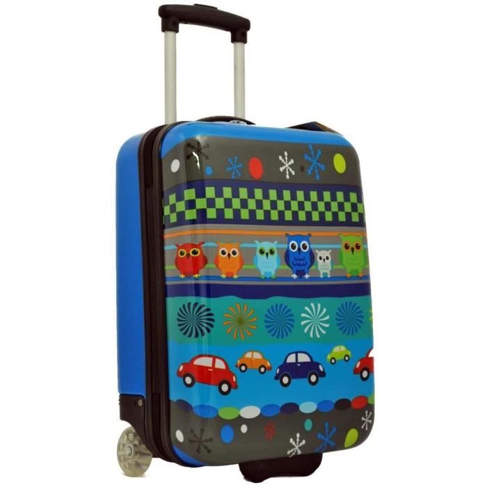 valise cabine 50 cm bleu enfant snowball pour