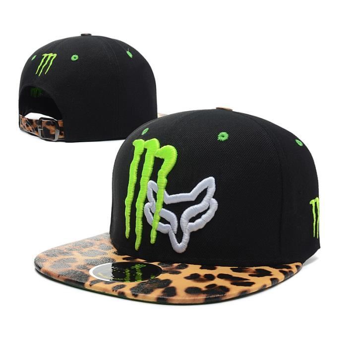 Monster energy fox Casquette de baseball Casquette de moto de